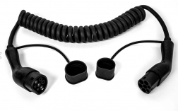 spiralformet Type 2-ladekabel DEFENZO Spiro AC 11 kW, 7 m