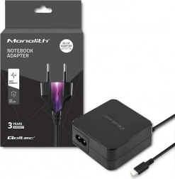 Vægoplader USB‑C 65 W med Power Delivery – QOLTEC