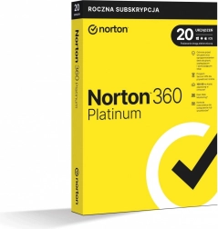 Norton 360 Platinum, 100 GB, 1 bruger, 20 enheder, 1 år