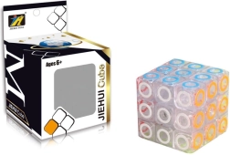 Gennemsigtig 3x3 puslespilsterning – moderne Rubiks terning