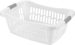 Plastikkurv til rent vasketøj Heidrun 64 × 44 × 24,5 cm