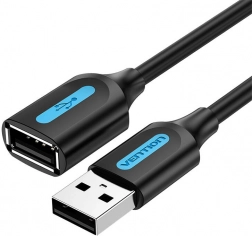 USB 2.0 forlængerkabel A-M til A-F Vention 5 m sort