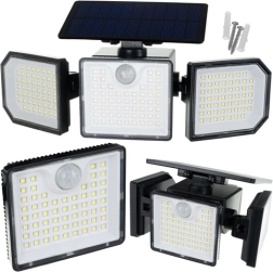 Solvæglampe IZOXIS 167 LED 500 lm med fjernbetjening og bevægelsessensor