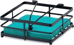 metalserviettholder Misty 18 × 18 cm, sort