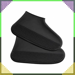 Vandtætte silikoneovertræk til sko med skridsikker sål, størrelse S