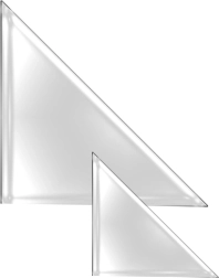 Selvklæbende hjørner A4, transparente — 6 stk