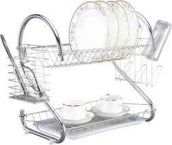 AG373 OPVASKESTATIV 2 NIVEAUER STÅL