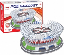 3D-puslespil Nationalstadion i Warszawa 105 brikker