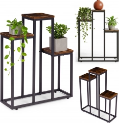 Planteholder med 3 hylder i loftstil ModernHome