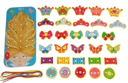 Træsæt til snøring Prinsesse LUCY & LEO