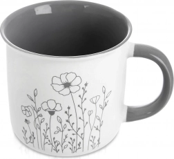 Porcelænsmok 400 ml med blomstermotiv Orion