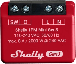 Intelligent kontakt Shelly 1PM Mini Gen3 med WiFi og Bluetooth