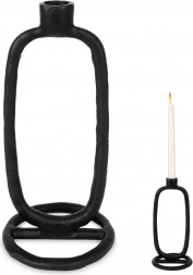 Aluminium lysestage sort 24 cm