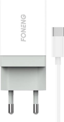 FONENG-hurtiglader med 1× USB 10,5 W + USB‑C‑kabel 1 m
