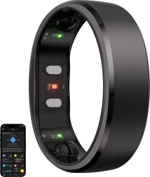 Smart ring RingConn Gen 2 – sort, størrelse 13