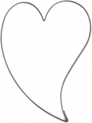 Rustfrit stål-udstiksform til småkager hjerte 3 cm