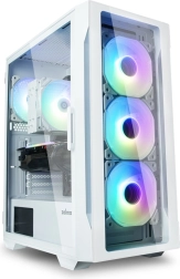 Hvidt kabinet Zalman I3 Neo TG Mid Tower RGB