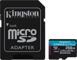 Kingston Canvas Go! Plus microSD-kort 256GB