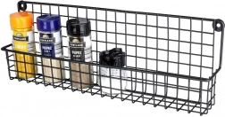 Metalt krydderihylde til ophæng – sort