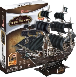 CubicFun 3D puslespil piratskib Queen Anne's Revenge – 180 brikker