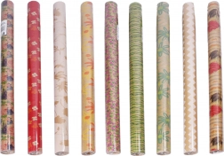 Indpakningspapir avana natur 0,7 × 2 m – mix af motiver