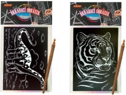 Holografisk skrabebillede – bil