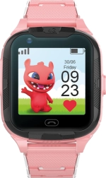 Maxlife 4G børne-smartwatch med GPS og Wi‑Fi – lyserød