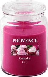 Duftlys i glas PROVENCE cupcake 95 timer