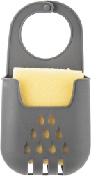 Silikone hængeholder til svamp med afløb, grå