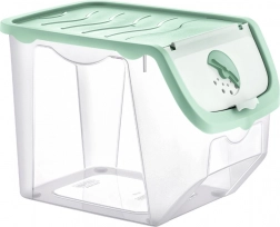 Opbevaringsboks til frugt og grøntsager med låg 12 l, mint