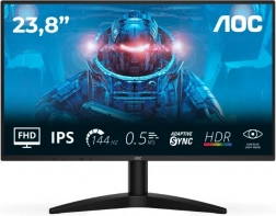 Skærm 23,8" IPS 144 Hz med HDMI og DisplayPort
