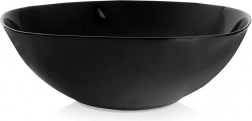 Glas salatskål LUNA 25 cm, 2 l, sort
