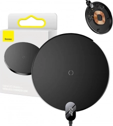 Baseus trådløs oplader med LED-display 15W sort