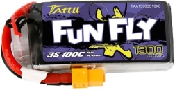LiPo-batteri Tattu Fun Fly 1300 mAh 11,1 V 3S 100C med XT60-stik