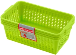 Plastikkurve HEIDRUN 25 × 14,5 × 10,5 cm, sæt med 4 stk.