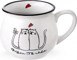 Keramisk krus med katte 300 ml