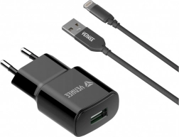 USB-oplader med Lightning-kabel 1 m 12 W 2,4 A