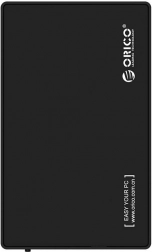 Orico ekstern boks til 3,5" HDD/SSD, USB 3.0 5 Gbps, USB‑A til USB‑B, sort