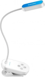 Glocusent Mini trådløs lampe med klemme hvid