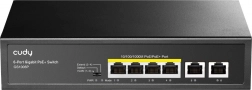 Gigabit PoE+ switch med 6 porte 65 W
