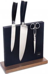 Dobbeltsidet magnetisk knivholder Black 24 × 24 cm