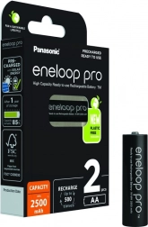 Genopladeligt batteri Eneloop Pro AA 2500 mAh 2 stk.