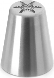 Russisk konditortyl i rustfrit stål – snefnug