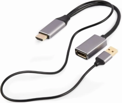 Adapter HDMI til DisplayPort 4K 60Hz USB-A