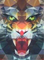 Puslespil Polygonal Løve 500 Brikker Ravensburger