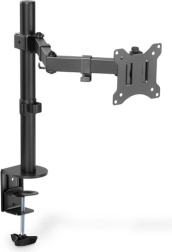 Simpelt bordmonteret monitorarm 32" med klemme til skærm