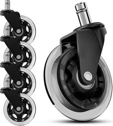 Gummihjul til kontorstol 5 stk.