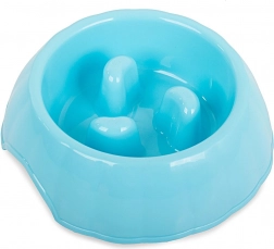 Langsom foder skål til hunde og katte 400 ml