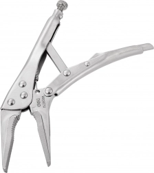 Lange tang med lås Deli Tools sølvfarvet