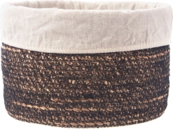 Naturkurv med stofindsats 24 × 15 cm